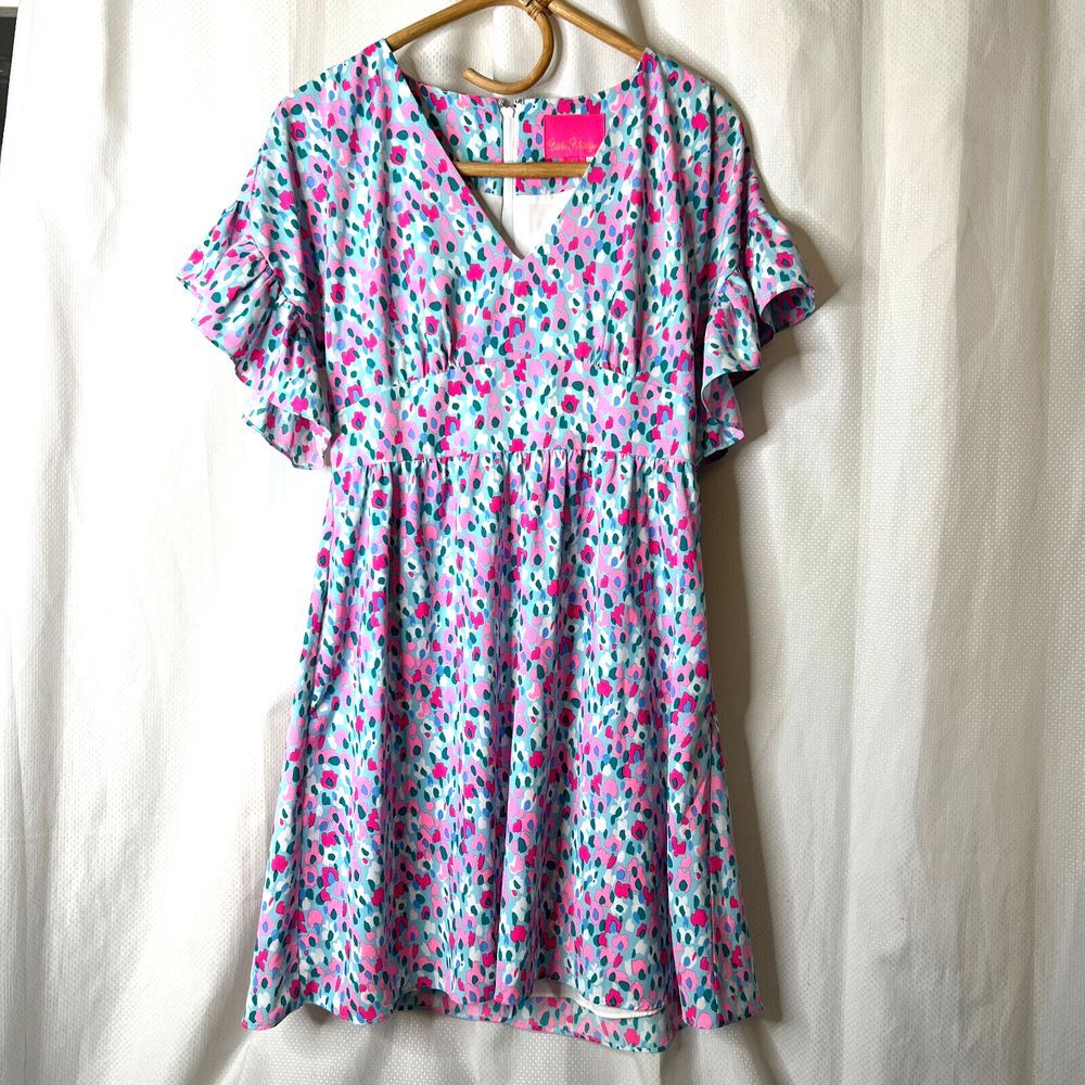 Lilly Pulitzer Womens Blaire Hotty Dotty Dress Sz 4